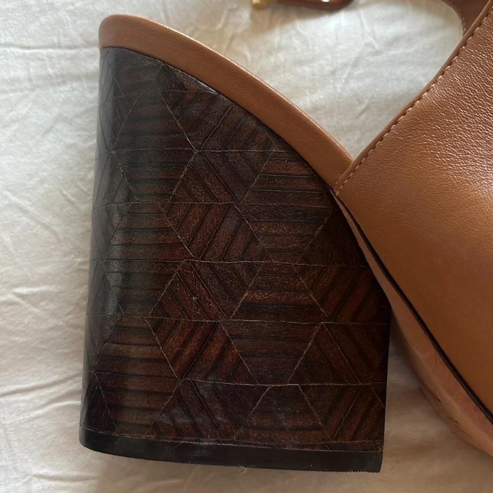 Tory Burch Grove Open Toe Booties Size 9 - Picture 8 of 10